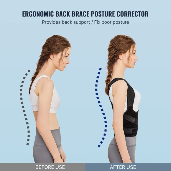 Back Brace and Posture Corrector for Women and Men, Back Straightener Posture - Picture 5 of 8